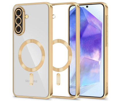 Etui do telefonów TECH-PROTECT Magflex Magsafe do Samsung Galaxy A56 Shiny Gold